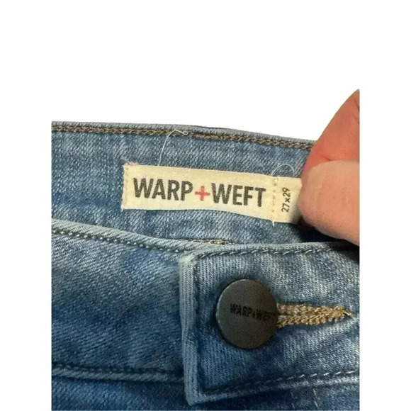 Warp + Weft JFK New York City Skinny Jeans Size 27 x 29‎ Lightly Distressed - Picture 3 of 7